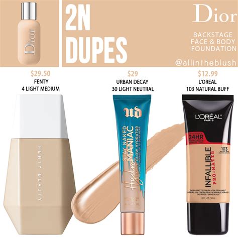 dior foundation dark beige dupe
